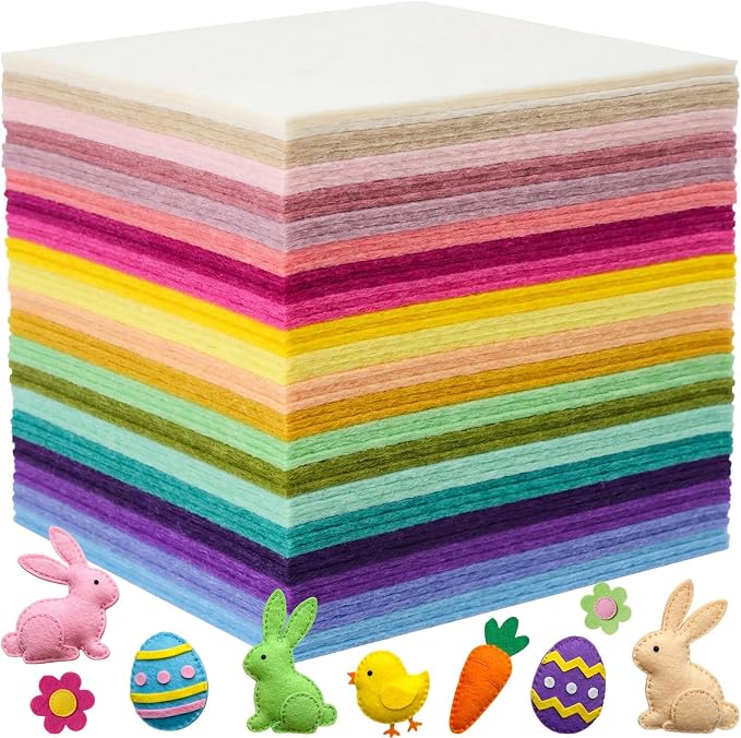 Tegeme 100 Pcs 8 x 12 Inches Felt Fabric Sheet - Image 7