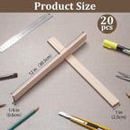 Balsa Wood Sticks, Balsa Wood Strips 1/4" × 1" × 12", Wooden Sticks - Image 3