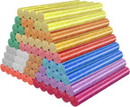 72 Pack Glitter Hot Glue Sticks, 0.43"x4" Glitter Colored Hot Glue Sticks by ENPOINT