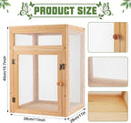 Bucherry Wooden Butterfly Habitat Cage Kit Monarch Caterpillar Enclosure - Image 2