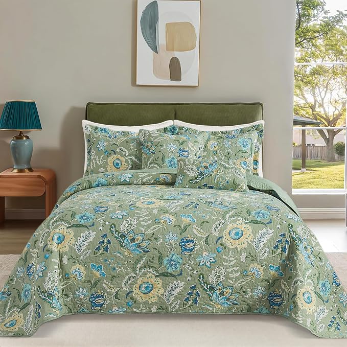 BEDIFANY Farmhouse Queen Quilt Bedding Set by BEDIFANY