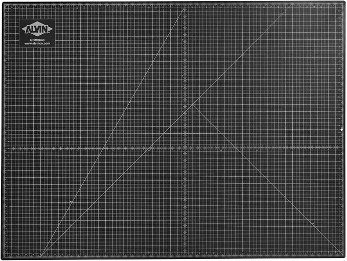 ALVIN GBM Self-Healing Cutting Mat 36 x 48 inch | Double-Sided Green/Black | - Image 2