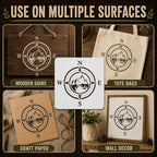 5x6 Inch Lightning Bolt Stencil Reusable Plastic Weather Fire Template | - Image 5