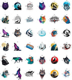 100Pcs Wolf Stickers for Water Bottle, Laptop - Image 4