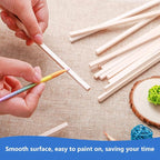 120Pcs Balsa Wood Sticks 1/8 x 1/8 x 12 inch Wood Strip Square Wooden Dowel | - Image 5