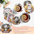 8 PCS Halloween Diamond Art Coasters Kits, Ghost Diamond Painting Coaster | - Image 5