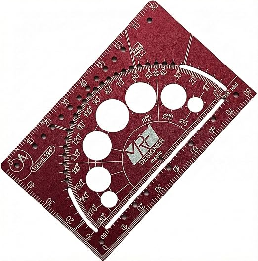 Designer – 15-in-1 Credit Card Multitool Ruler – Aluminium Wallet Multitool Card by Unknown
