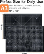 Density-upgraded 18"x12" Self Healing Cutting Mat, Idemeet Rotary Sewing Mat - Image 2