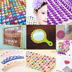 4032 Pieces 6 mm Colorful Bling Rhinestone Sticker Sheet Gem Diamond self - Image 7