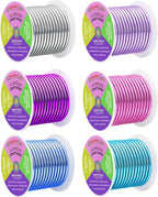 Mandala Crafts 8 GA Turquoise Pink Assorted Anodized Aluminum Craft Wire | 120 by MandalaCrafts