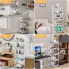 5 Tier Rolling Utility Cart - Image 6