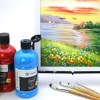Artecho 12 Colors Acrylic Paint Set 500ml / 17oz Large Bottle | Semi Glossy - Image 5
