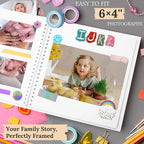 Scrapbook 7x7 Inch DIY Scrapbook Album Hardcover Kraft Paper 40 pages/20 sheets - Image 5