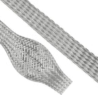 Tinned Copper Braid Wire Shielding Ground Strap Metal Cable Sleeve Expandable by BuyUneed