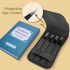 4-Pack Tweezers for Eyebrows Facial Hair, Ingrown Hair Removal, Tweezer Set - Image 7