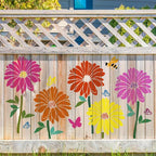 12 PCS Large Flower Painting Stencils, Reusable Sunflower Stencils - Image 7