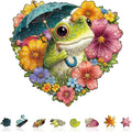 Rainy Bloom Frogs Puzzles Adults Gifts by Jollitot