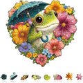 Rainy Bloom Frogs Puzzles Adults Gifts by Jollitot