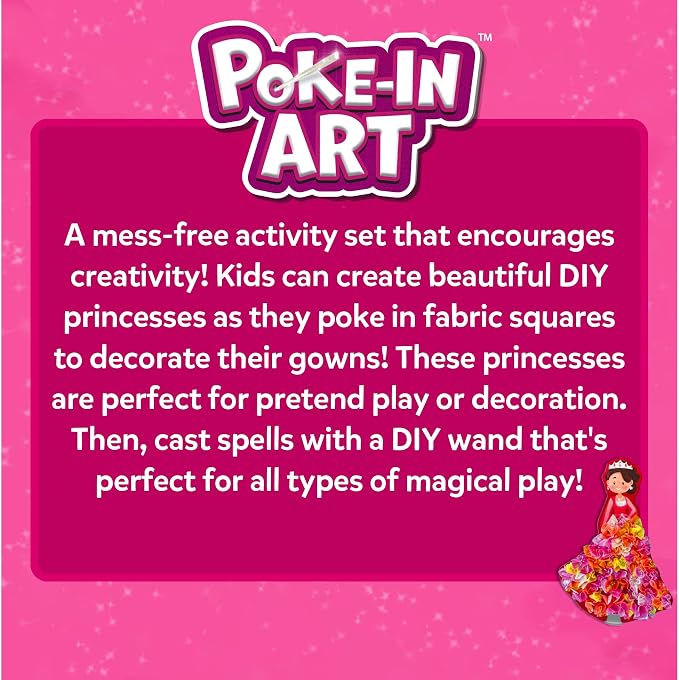 Skillmatics Poke-in Art – Magical Princesses, DIY Wood Craft Kits | Mess-Free - Image 9