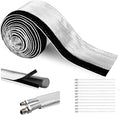Wire Heat Shield Wrap for Car Hose Lines, 1/2" I.D. x 10FT, by Amerbro