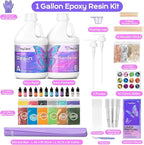 HeyClear 1 Gallon Epoxy Resin Kit Crystal Clear, Hard 2 Part Epoxy and Hardener - Image 4