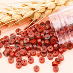 Natural Stone Heishi Beads for Necklace Making, 4 mm x 2 mm Small Flat Round - Image 7