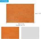 PATIKIL Orange Shiny EVA Glitter Foam Sheet 16x12 Inch 2mm Thick - Image 2