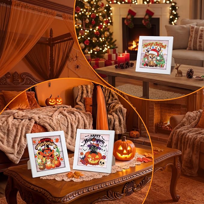 Trandraft 13 Pcs Animal Interchangeable Seasonal Diamond Art Kits - Image 6