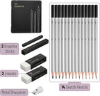 Mr. Pen- Drawing Sketching Pencil Set, Graphite Pencils | Graphite Sticks - Image 2