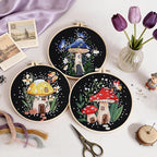 Uniartfy 3 Sets Embroidery Kit for Adults Beginners, Needlepoint Kits Cross - Image 5