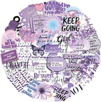 50 PCS Motivational Quote Stickers - Image 8
