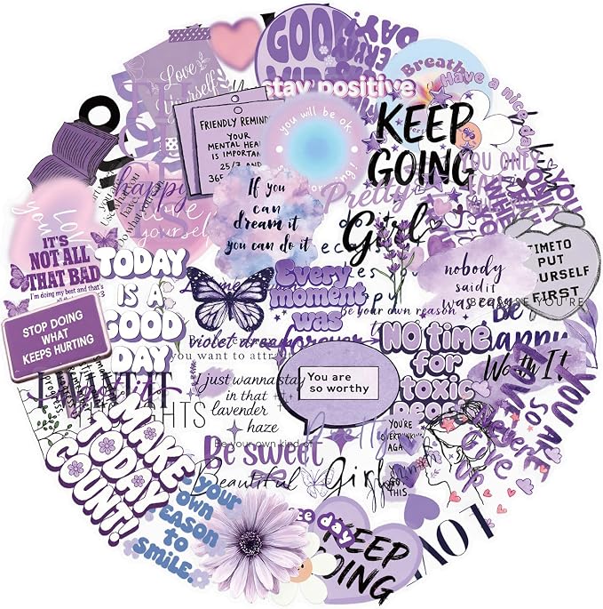 50 PCS Motivational Quote Stickers - Image 8