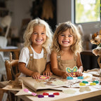 VKPI Wooden Cross Stitch Kits for Kids, Make Your Own 6 Cross Stitching Keyrings - Image 6