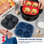 Webake 3PCS Silicone Air Fryer Muffin Pan - Image 2