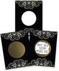 My Scratch Offs Black Vintage Lace Gold Scratch Off Note Cards, 20 Pack Wedding by MyScratchOffs