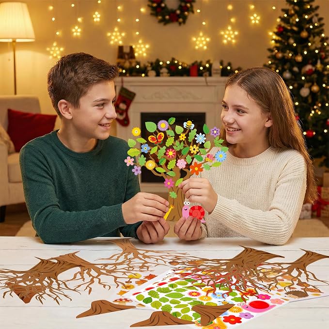 32 Set Seasonal Trees Craft Kits Make Your Own Four Seasons Tree Decoration | - Image 5