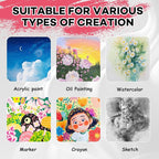 ESRICH Small Canvases for Painting 5x7IN, 24 Pack Small Canvas Boards Painting - Image 4