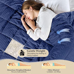 downluxe Weighted Blanket Queen Size, 15 lb Weighted Blanket - Image 3