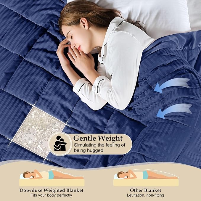 downluxe Weighted Blanket Queen Size, 15 lb Weighted Blanket - Image 3