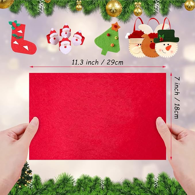 Jtnohx Stiff Felt Sheets, Craft Felt Square - Image 4