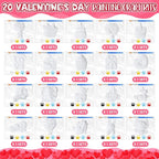 JellyArch 20 Set Heart DIY Painting Kit Ceramic to Paint Your Own Heart Bear - Image 2