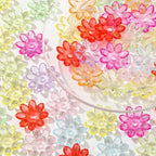 40pcs Flower Shape Caps Beads 5-Petal Flower Bead by CYEENUT