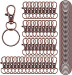 HXSEMAYIG 100PCS Keychain Hooks by HXSEMAYIG