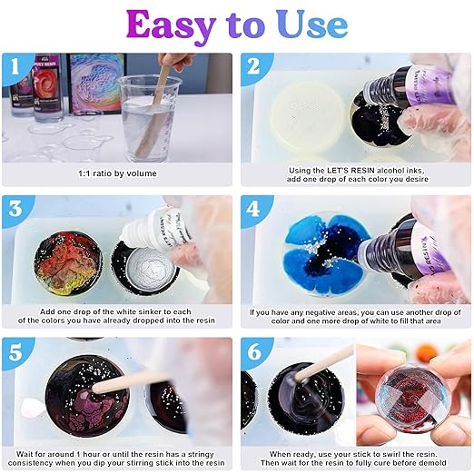 LET'S RESIN Bubble Free Epoxy Resin, 23oz Crystal Clear Resin Kit - Image 3
