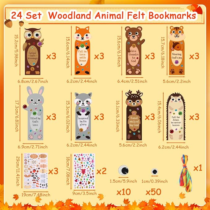 Capoda Summer Bookmark Craft Kits Felt DIY Make Your Own Bookmark - Image 2
