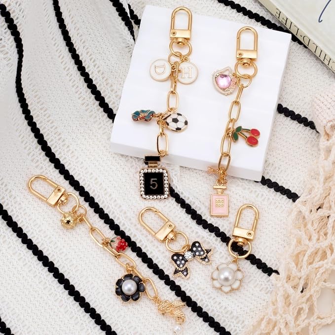 20pcs Gold Keychain Making Kit, Key Ring Swivel Snap Hook Chains, Extender - Image 7
