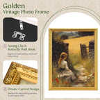 TWING 11x14 Picture Frame, Ornate Vintage 11x14 Photo Frame, 1 Pack | Gold - Image 4