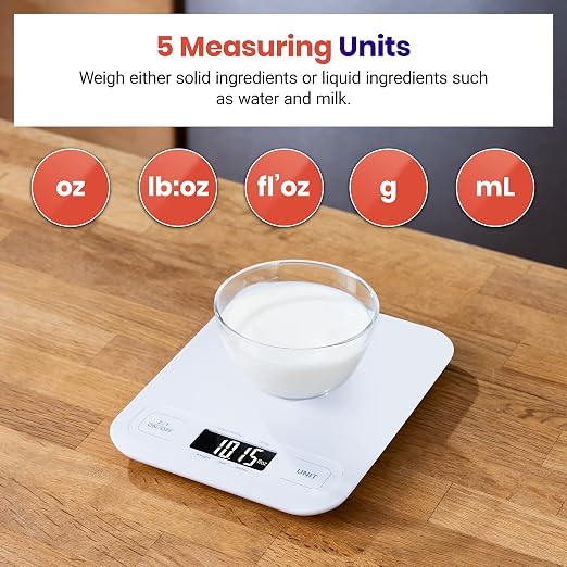 Etekcity Food Kitchen Scale, Digital Grams and Ounces, Large | Tare function - Image 3
