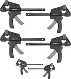Amazon Basics 6-Piece Easy-to-Use One-Handed Trigger Clamp Set, 2 Pack of 4-inch by AmazonBasics