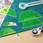 Kigley 8 Pcs Half Hexagon Quilting Templates and Rulers 1/1.5/2/3/4/5/6/7 Inch - Image 6